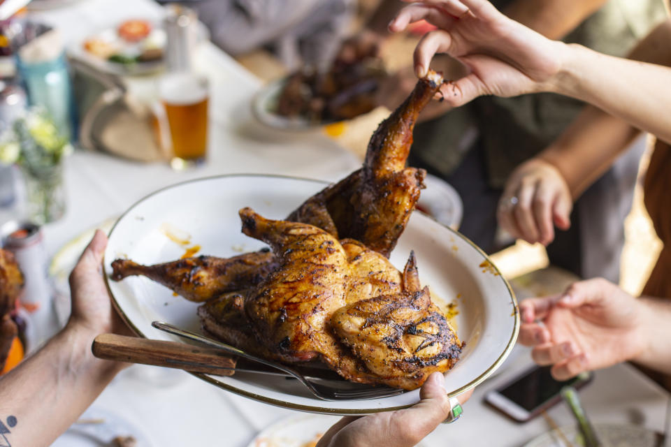 Eating lean meat, such as chicken, that is cooked without using any fat is a good choice. (Getty Images)